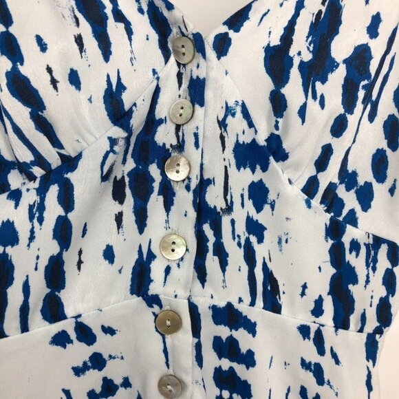 NWT House of Harlow 1960 X REVOLVE  White & Blue Tie Dye Lina Mini Dress size XS - Picture 10 of 16